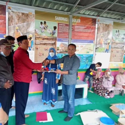 KEPALA DESA CIBODAS RESMIKAN SANIMAS KSM BERSEKA